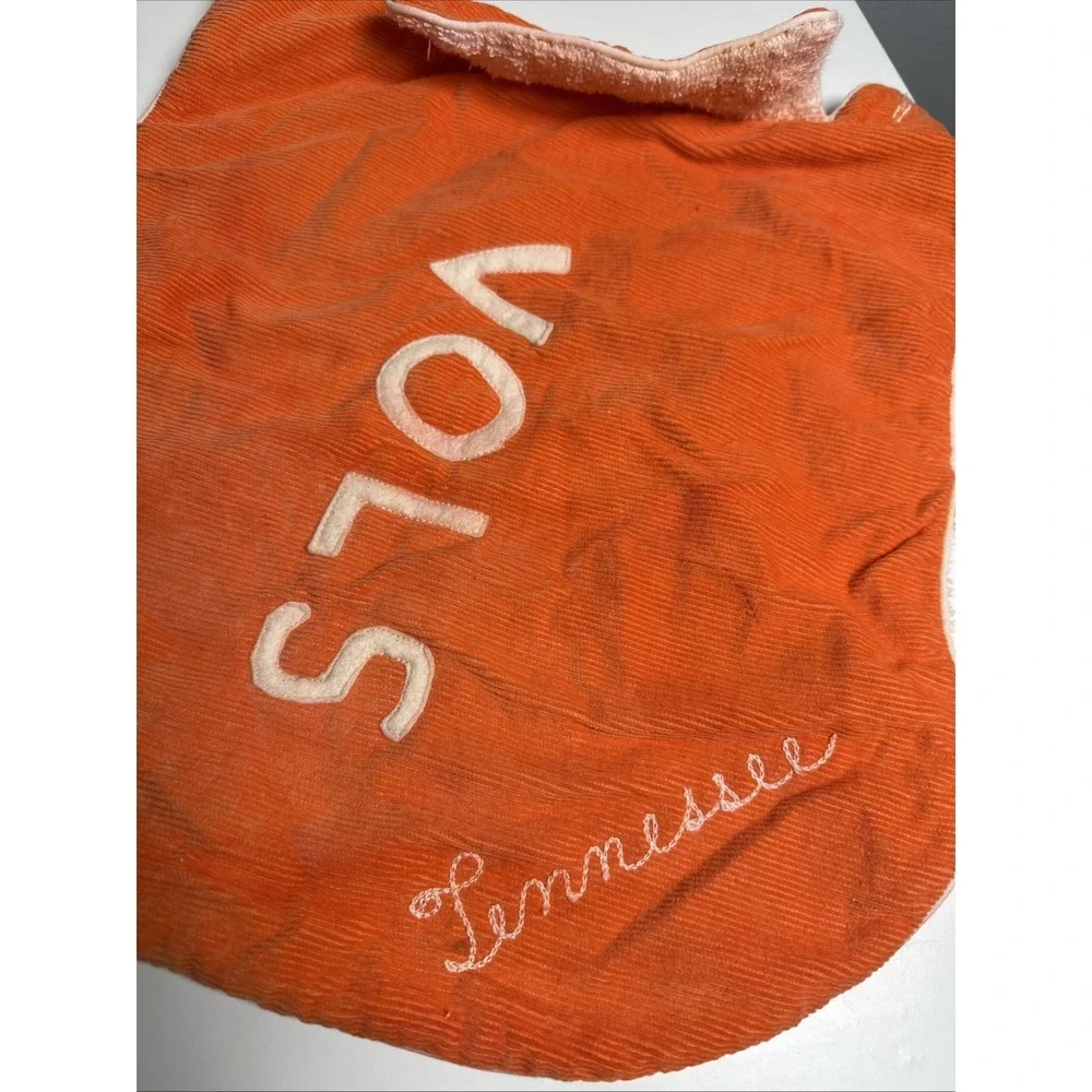 Vintage Dog Outfit Sweater‎ Tennessee Vols Orange 50s 60s Corduroy Small